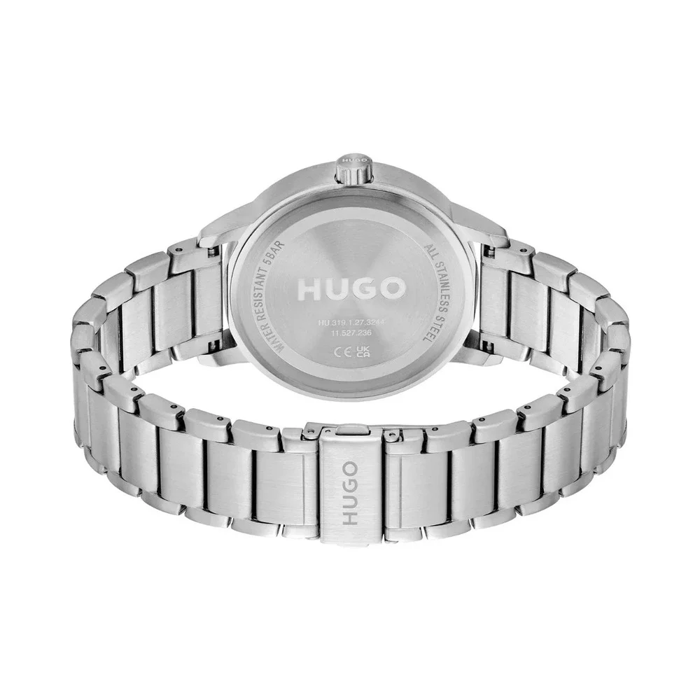 HUGO 1530266 Men's #DEFINE | Black Dial | Stainless Steel Watch NWT